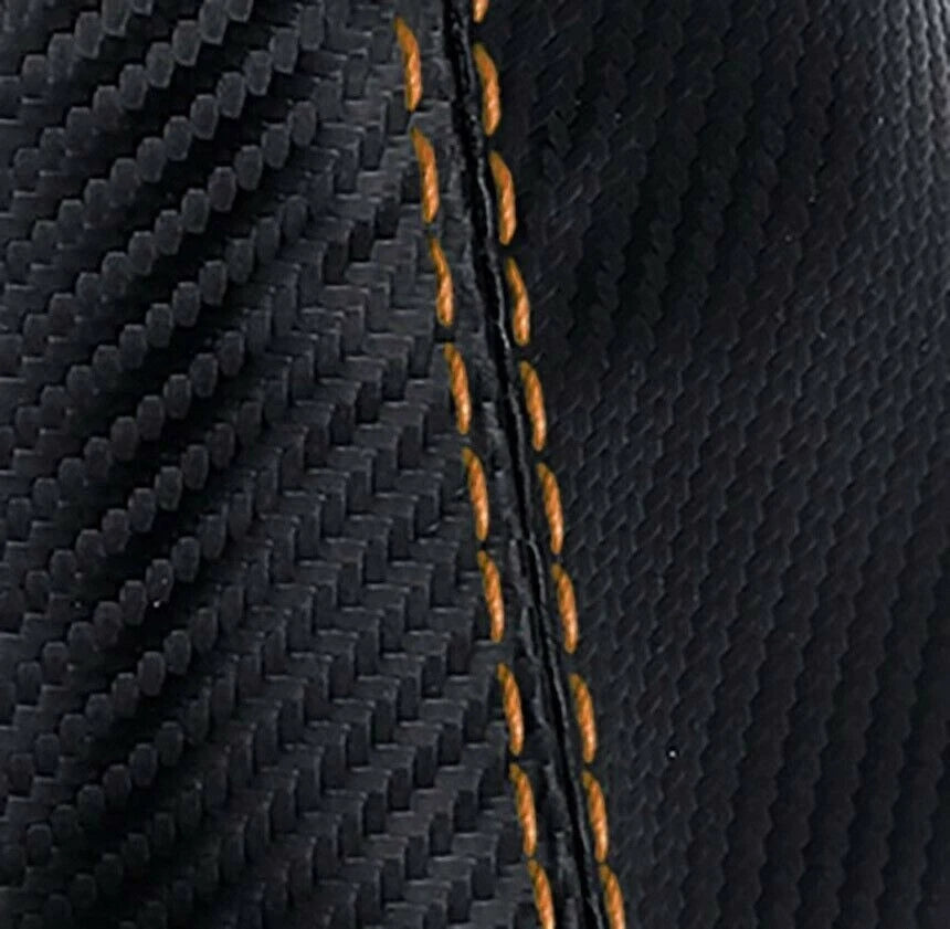 Manual Shift Boot for Chevrolet Camaro (1982–1992) Carbon Fiber Orange Stitch