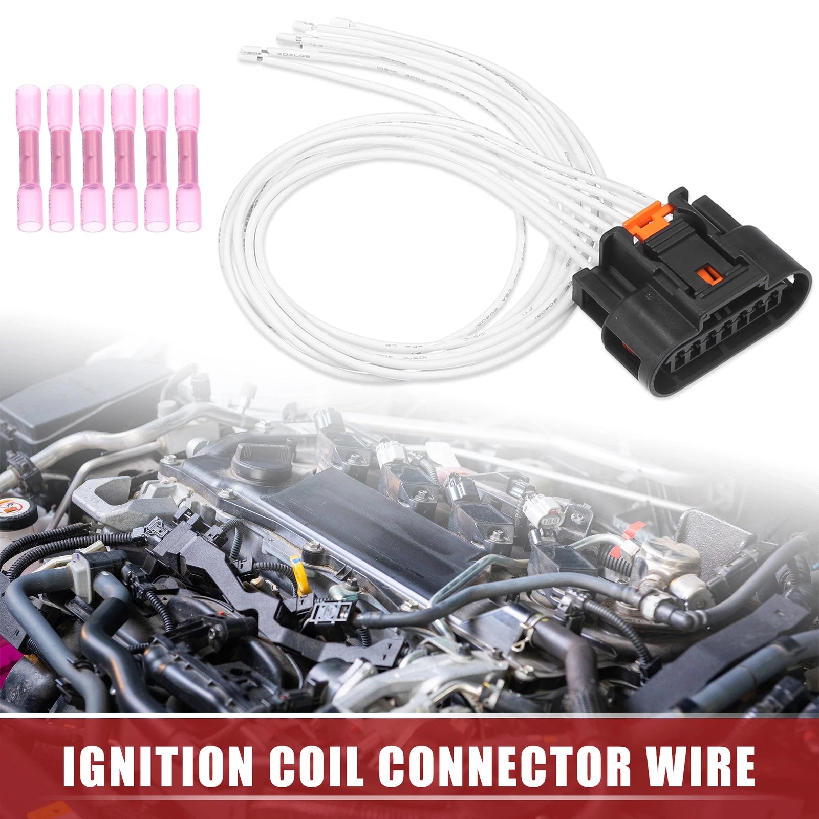 Set of 1 Ignition Coil Connector Wiring Harness for Chevy Cruze (2011–2016)