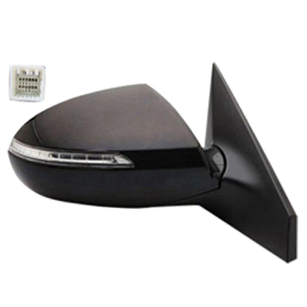 Replacement Ready to Paint Passenger Power Mirror for Toyota Highlander (2008–2019)