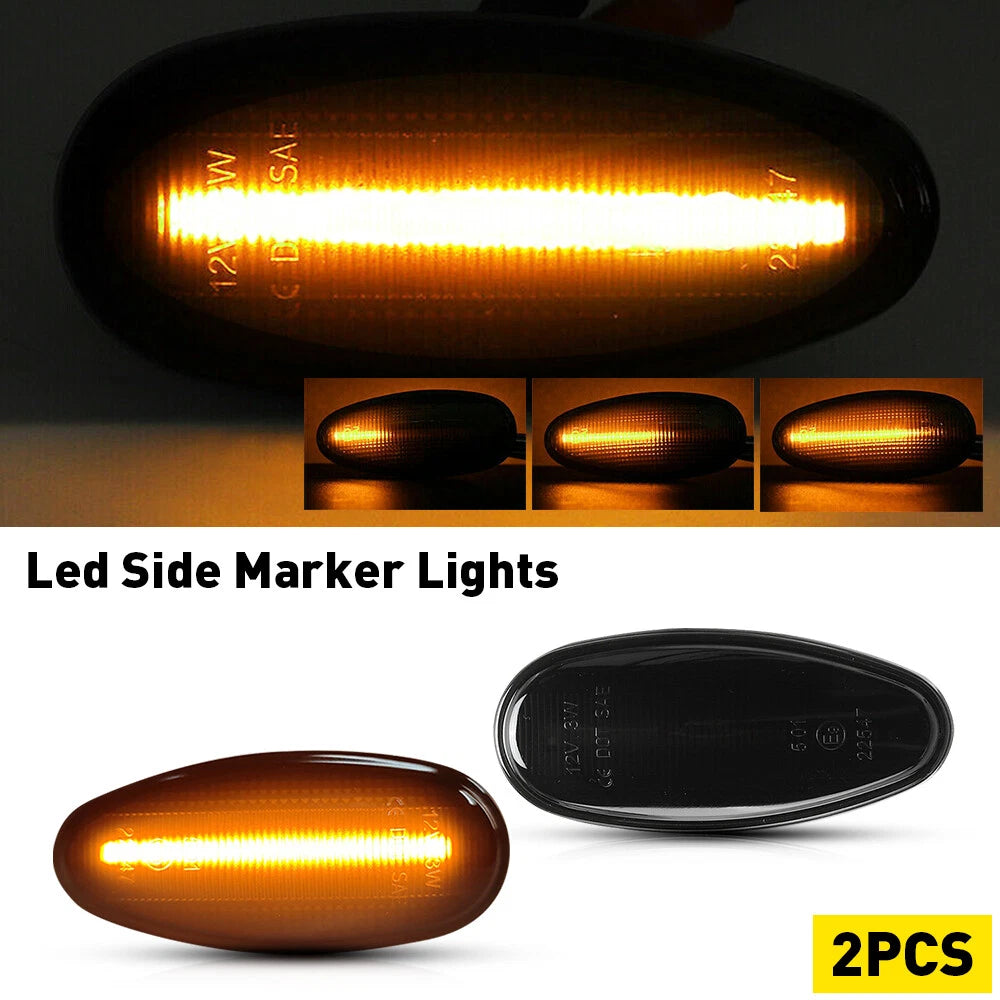 Dynamic LED Side Marker Light Turn Signal Lamp for Mitsubishi Lancer (2001–2006)