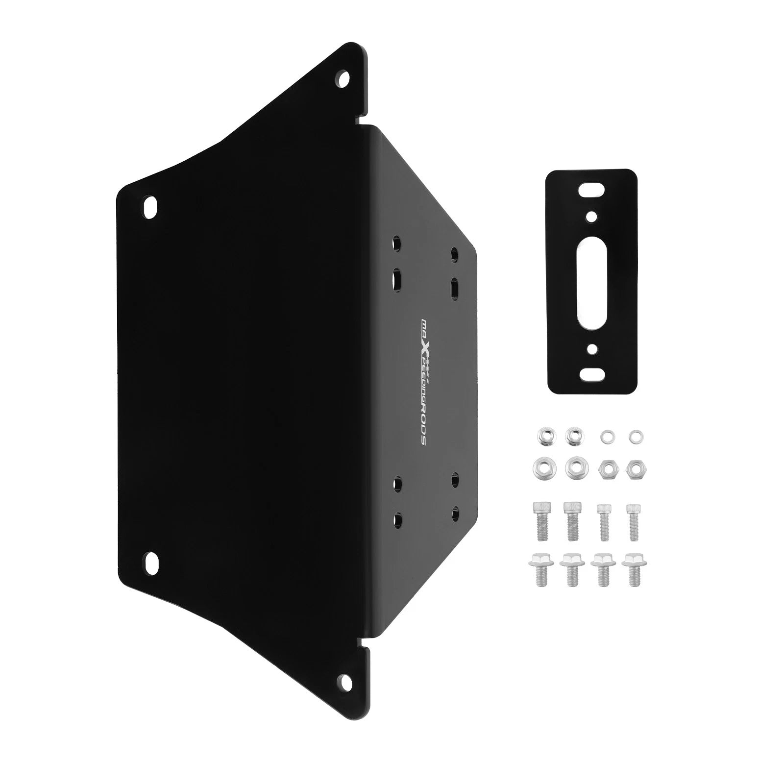 Bumper Winch Mount Plate Steel Brackets for Polaris Ranger XP 1000 (2017–2023)