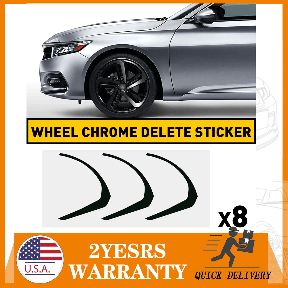 Chrome Delete Blackout Overlay for Honda Accord (2018–2022)