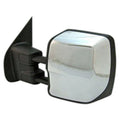 Replacement Chrome Driver Side Power Door Mirror w/Heated Glass