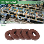 Set of 5 Oil Seal Rotary Shaft Seal FKM Rubber 17x40x8mm