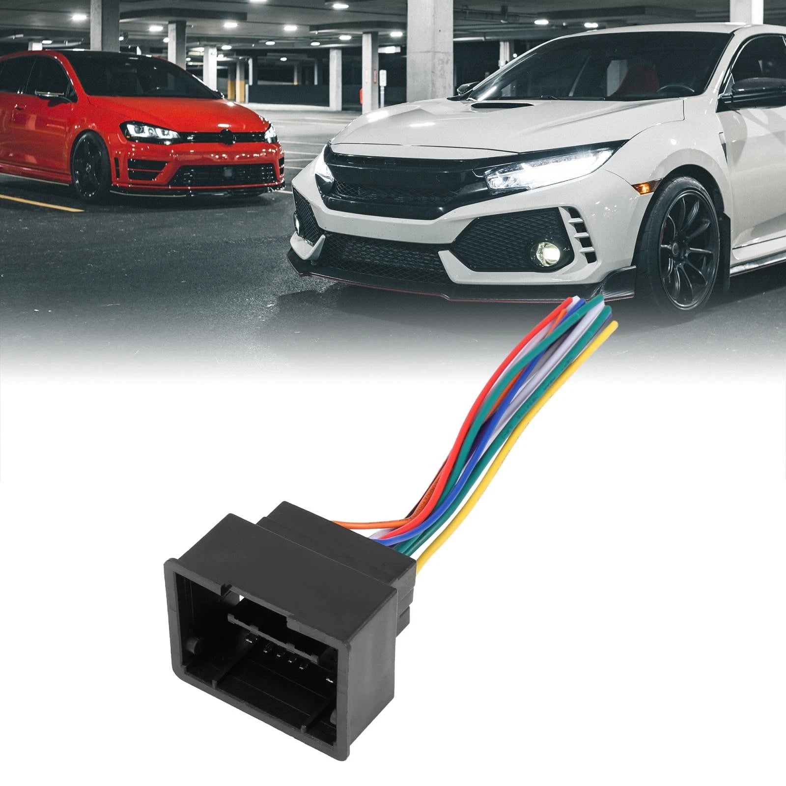 DC 12V Car Female CD Radio Wire Harness Adapter Connector for Chevrolet Cruze (2011–2016)