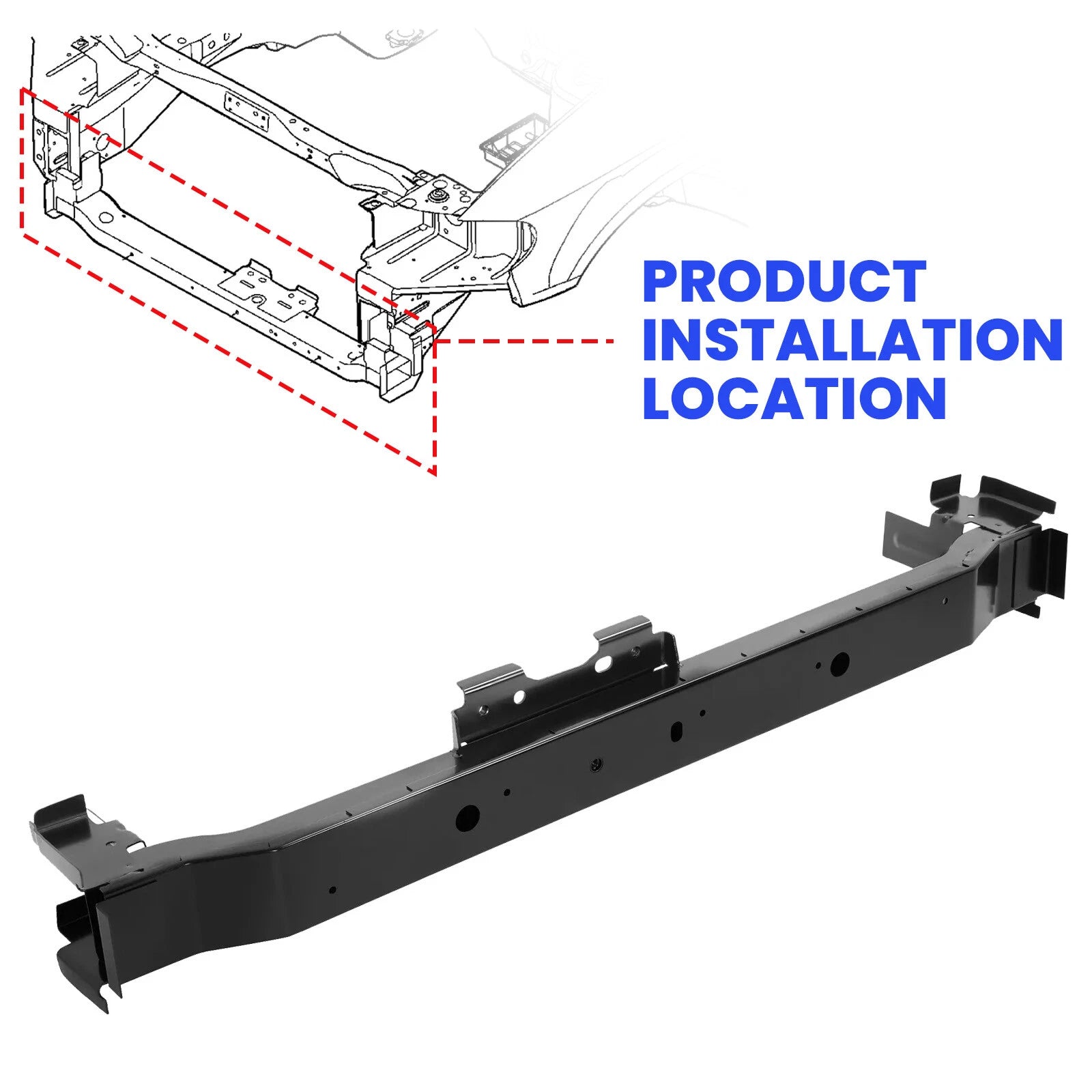Front Lower Radiator Support Bracket for Caravan Voyager (2001–2007) #CH1225179