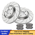 Front Slotted Brake Rotors & Pads for Ford Edge Lincoln MKX (2007–2014)