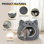 Cat Bed for Dogs with Removable Pillow and Non-Slip Base (50/60)