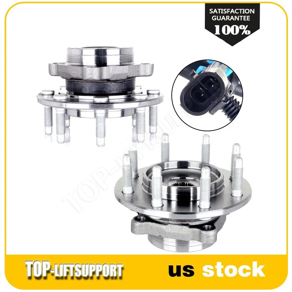 2X Front Wheel Bearing Hub Assembly for Chevy Silverado 1500, GMC Sierra