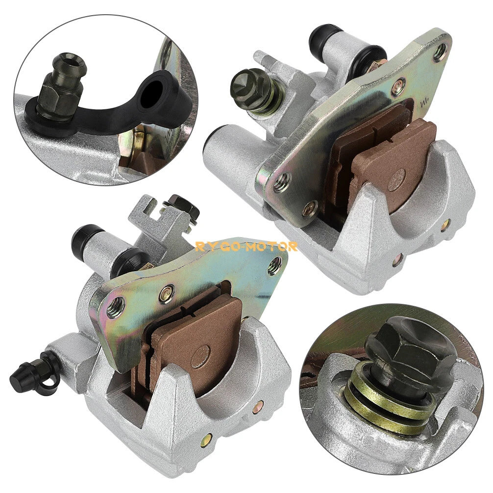 Front Left Right Brake Caliper & Pads for Yamaha Grizzly 600 660 (1999–2002)