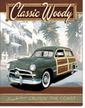 Vintage Replica Tin Metal Sign for Ford Classic Woody (1846)