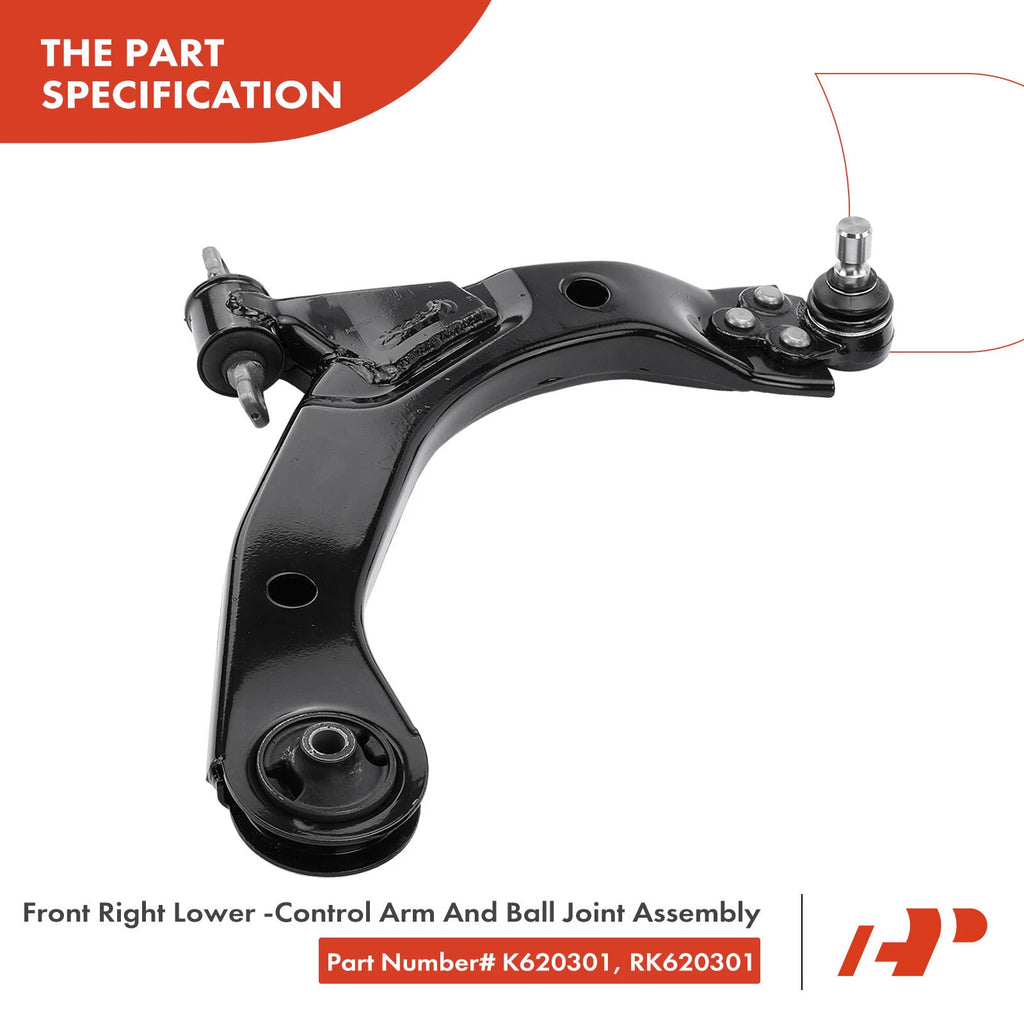 8x Front Control Arm with Ball Joint for Chevy Cobalt (2005-2008)