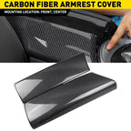 Carbon Fiber Center Armrest Box Trim for Mercedes Benz C Class W205 (2015–2021)