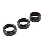 Black AC Climate Control Knob Ring Covers for Mazda 3, CX-5 (2014-2019)