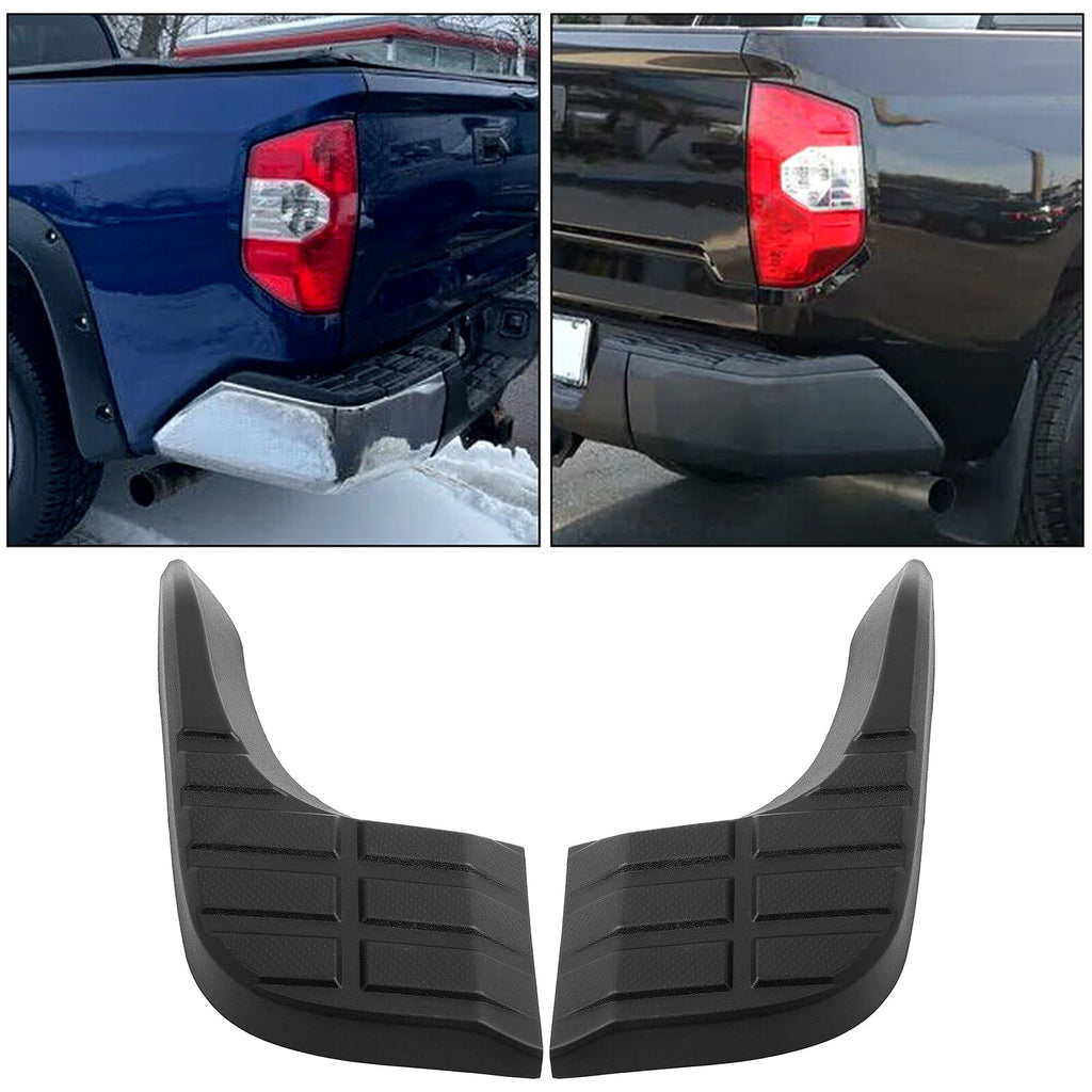 Set of 2 Rear Bumper Step Pads for Toyota Tundra (2014–2021) Black