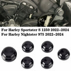 Nut Cover Cap for Harley Sportster S 1250 Nightster 975 (2022-2024) Black