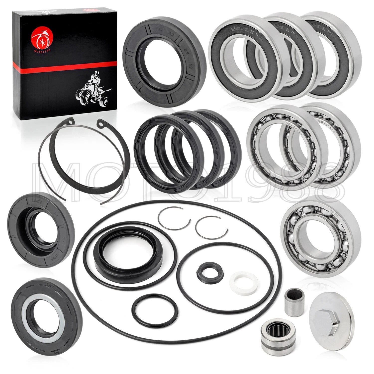 Rear Axle & Differential Bearing Seal Kit for Honda TRX250EX TRX250X (2001–2020)