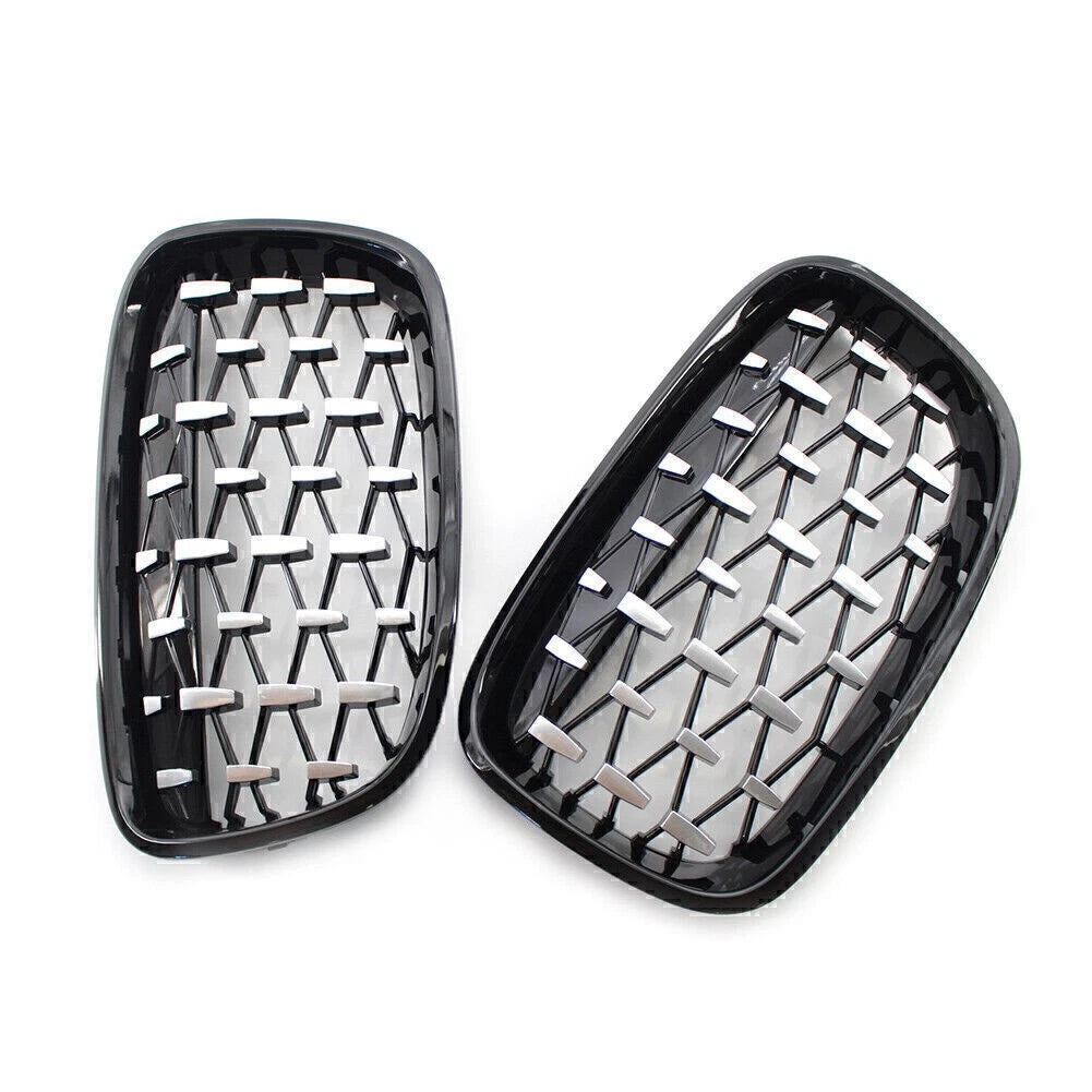 Honeycombe Style Front Bumper Grill Mesh Grille Trim for BMW 1 Series (2011–2014)