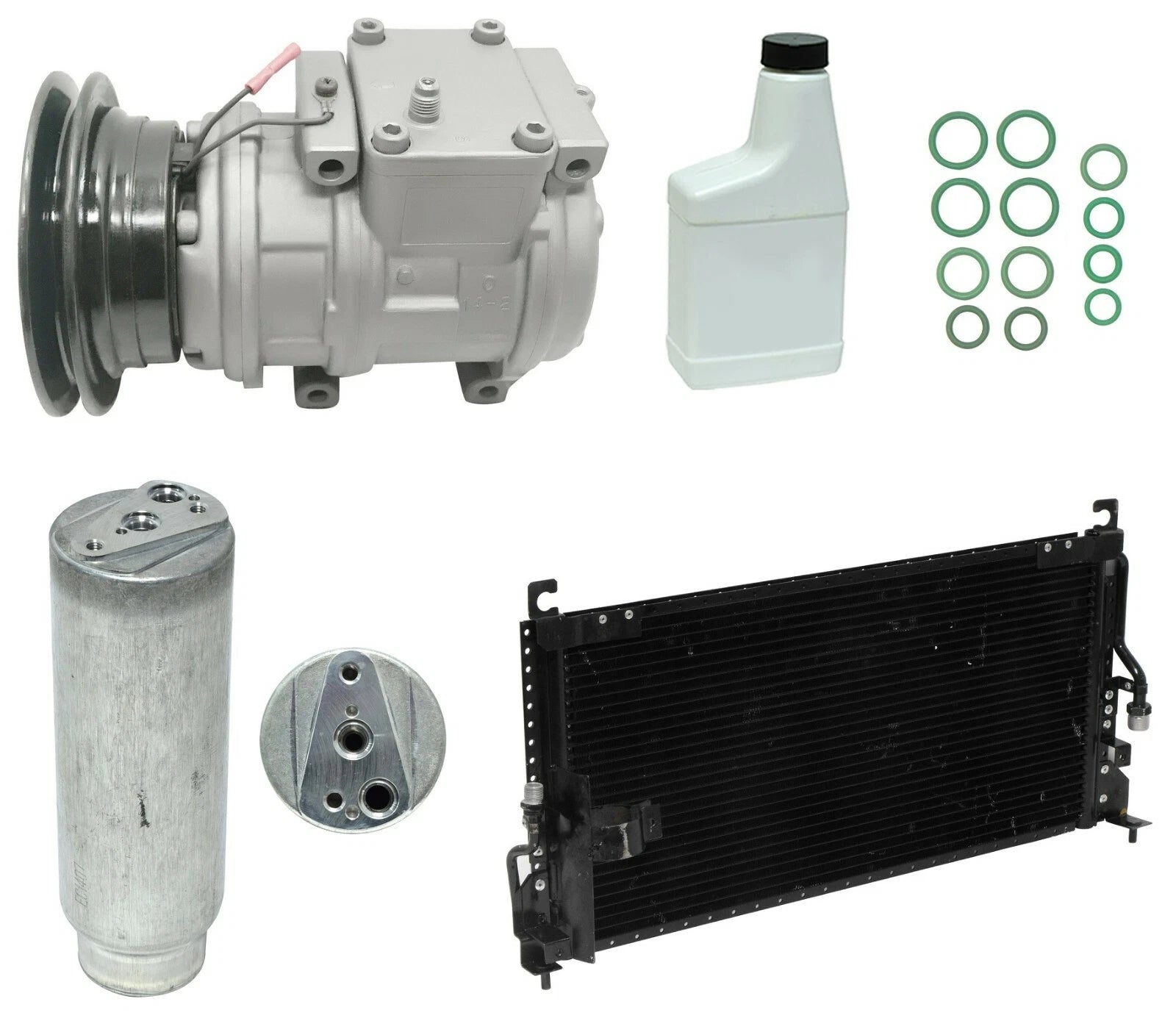 A C Compressor Kit Replacement with Condenser for Toyota Hilux (2005-2015)