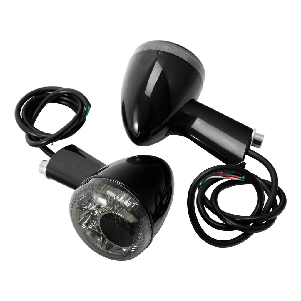 Black LED Rear Turn Signal Lights for Harley Sportster 883 1200 (1992-2022)