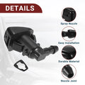Windshield Washer Nozzle Set for Chrysler 300 (2005-2010) with Hose & Connectors