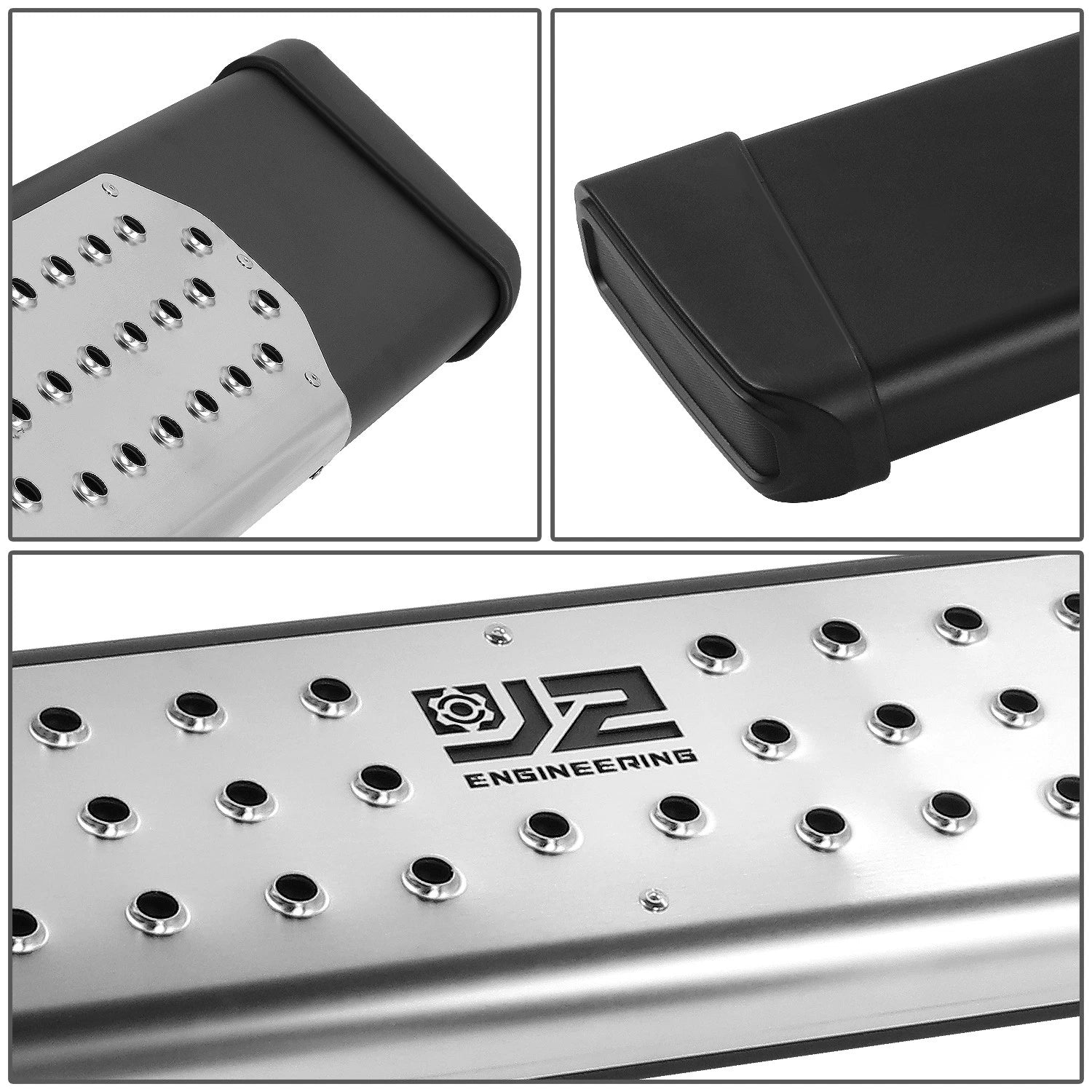 J2 Side Step Bar Running Boards for Silverado Sierra Crew Cab (2019–2022)