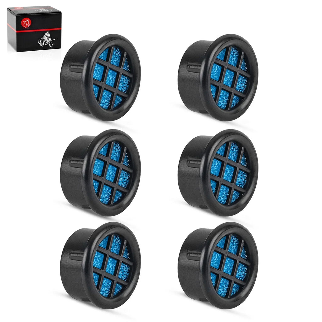 6x High Flow 1\ Air Box Filter Vents for ATV/UTV/Motorcycle Air Filter Cap