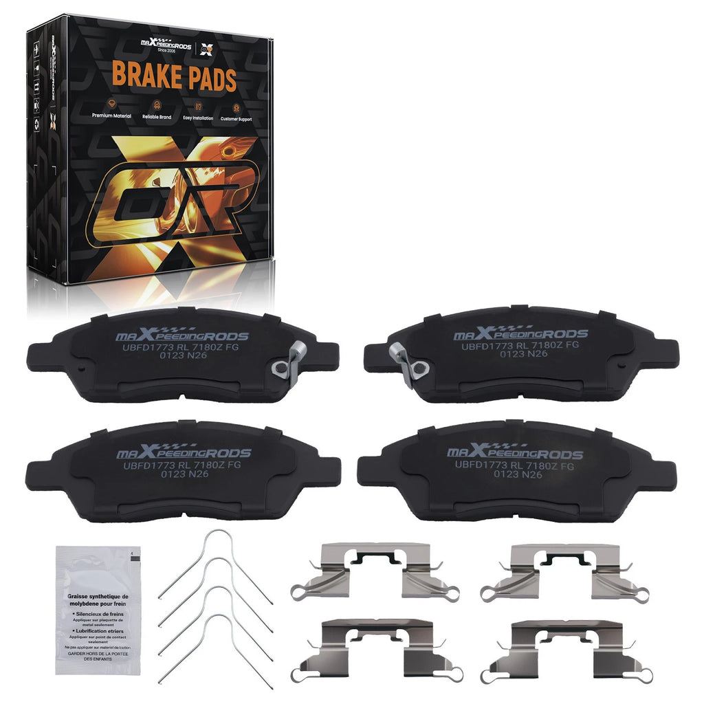 Front Ceramic Brake Pads Kit for Nissan Micra (2015–2017) Versa (2012–2019) P1592