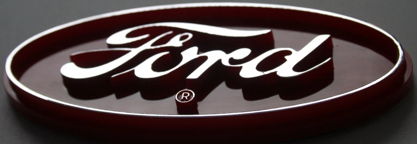 3D Emblem Decal Sticker for Ford Tractor (Farm Red Logo)