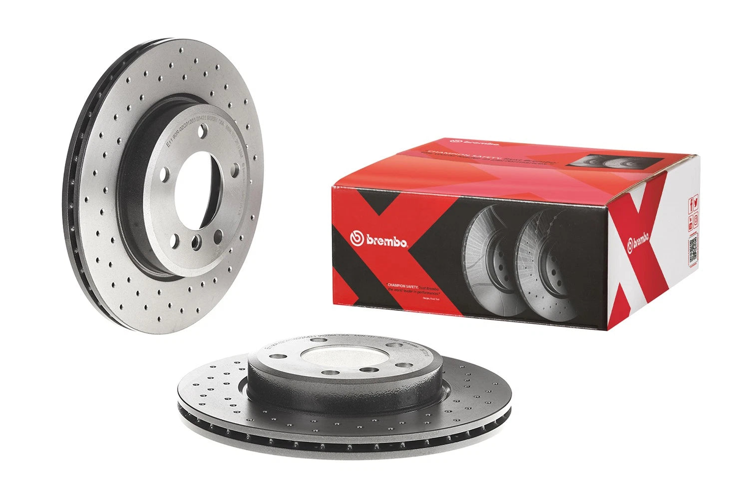 Brembo Xtra Front Drilled Brake Disc Rotor for BMW E36 E46 E85 (1992–2006)