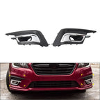 Set of 2 Front Bumper Fog Light Bezel Covers for Subaru Legacy 2.5i (2018–2019)