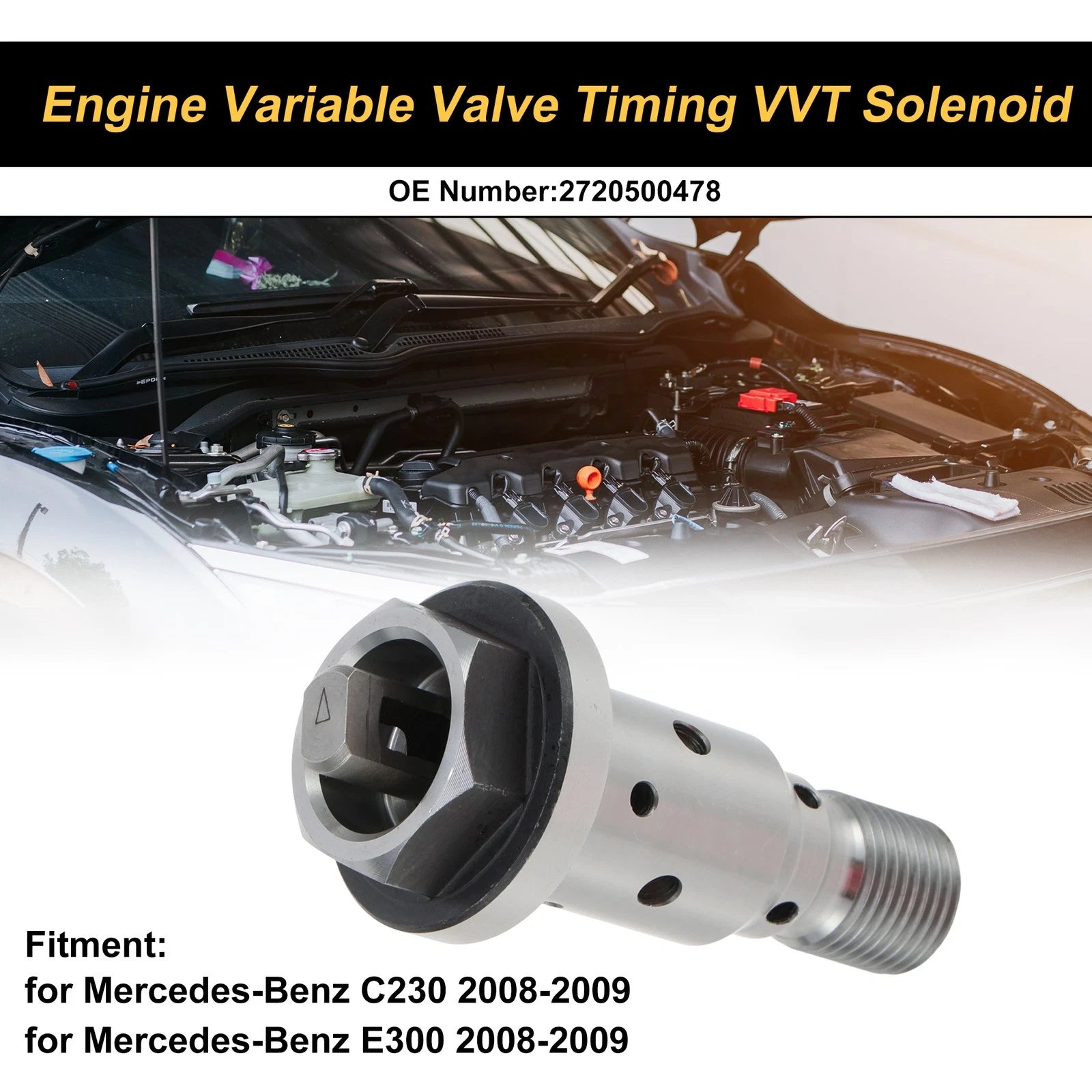 Engine Camshaft Oil Control Valve for Mercedes-Benz C230 (2008–2009) No.2720500478