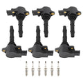 6X Ignition Coil + 6X Spark Plug for Mercedes-Benz SLK300 SLK350 C230 C250 (2005–2016)
