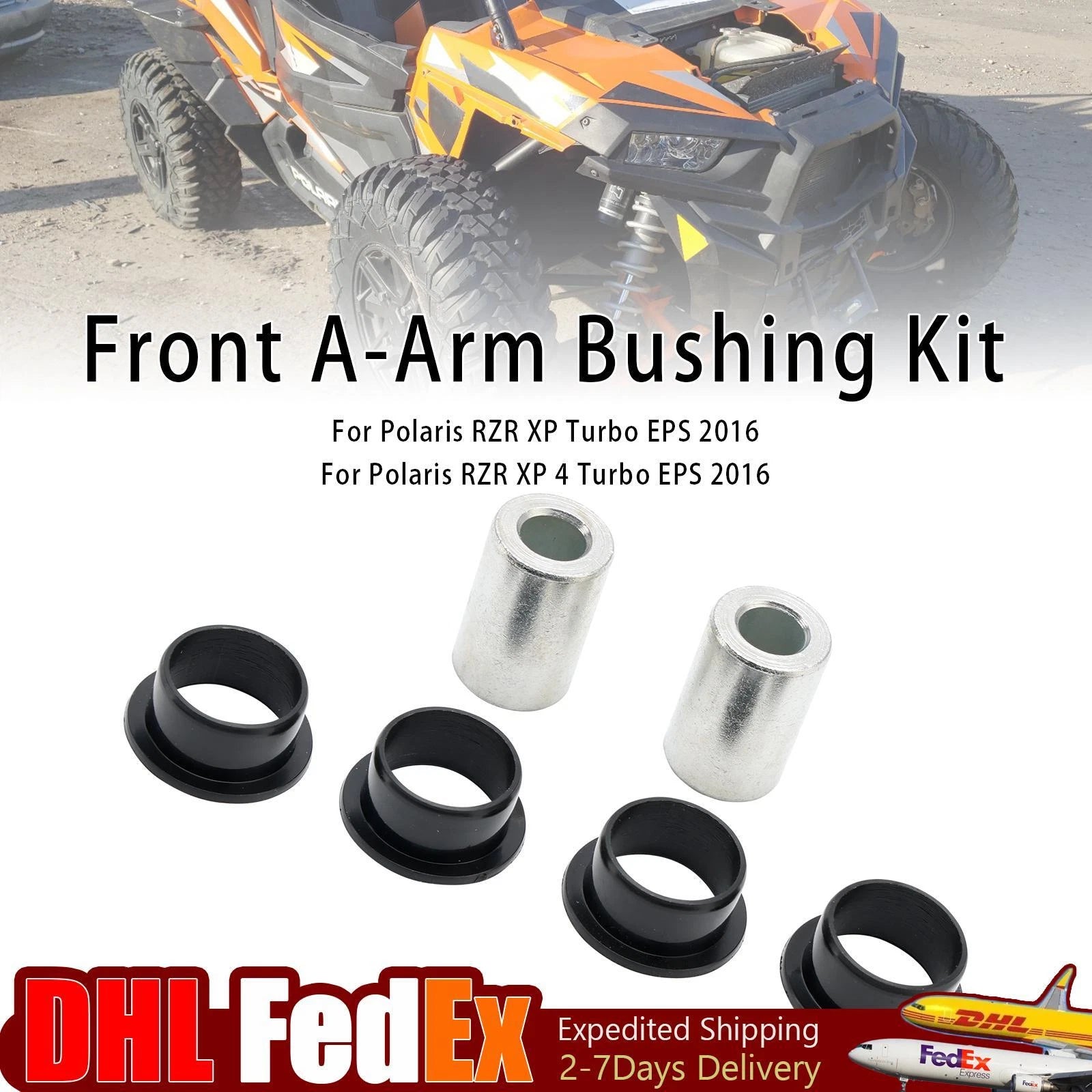 Front Control Arm Bushing Kit for Polaris RZR 900 1000 EPS XP 4 Turbo (2014–2016)