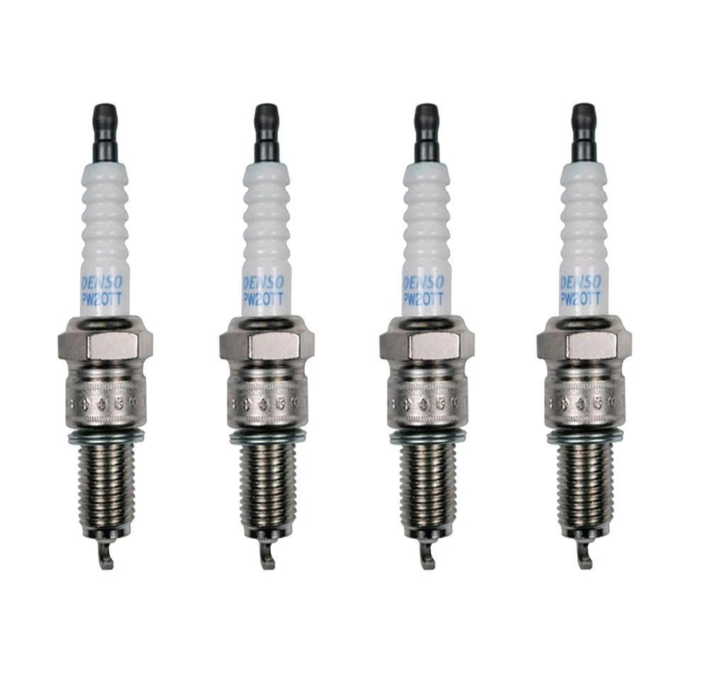 Set of 4 Denso Platinum TT Spark Plugs (Gap 0.040) for