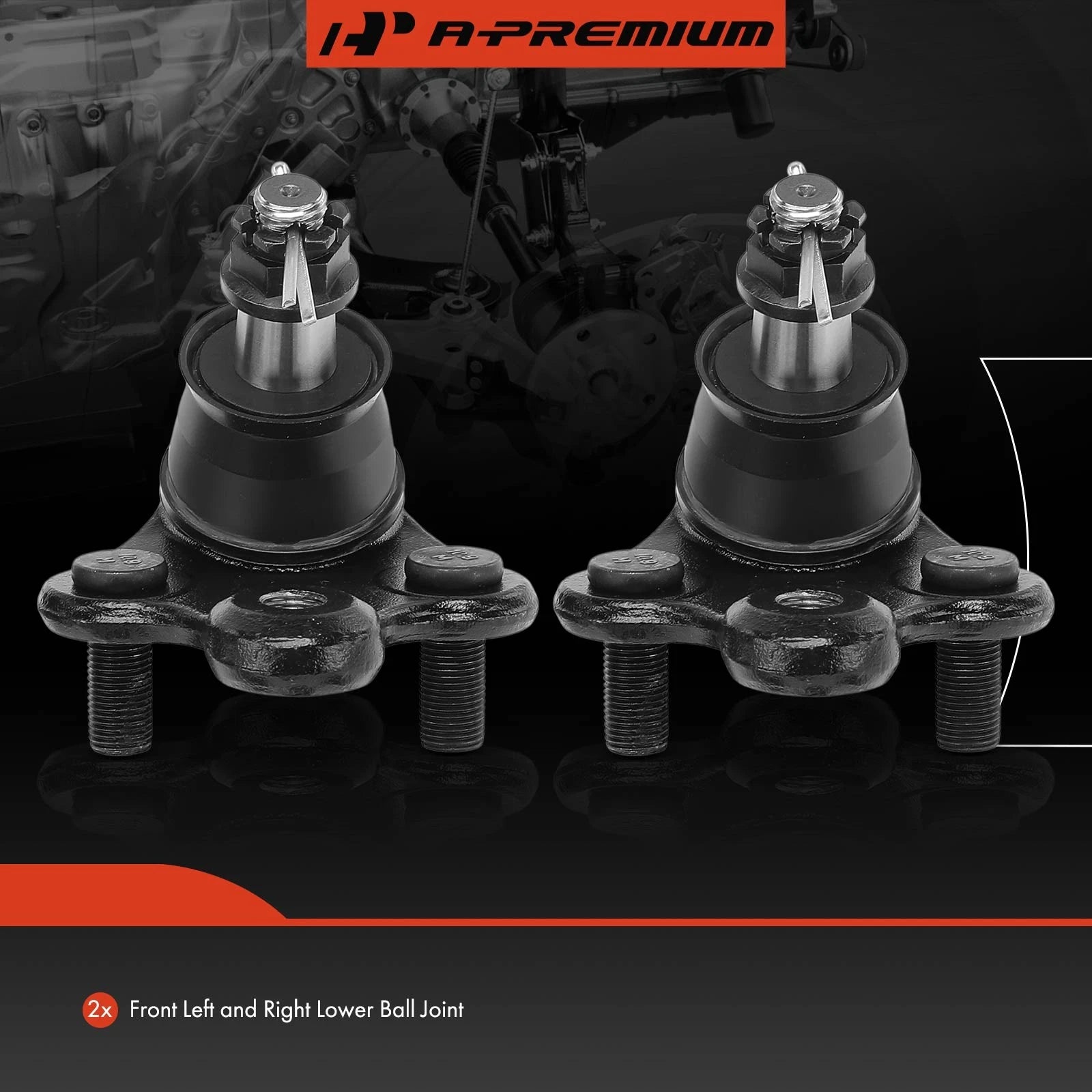 2X Front Lower Ball Joint for Honda Civic (2014–2015) Acura ILX (2016–2019)