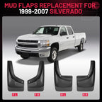 Splash Guards Mud Flaps 4PCS for GMC Sierra 2500 6.0L (2001-2004)