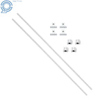 Set of 4 Linear Motion Rails for Precision Applications (800mm Length)