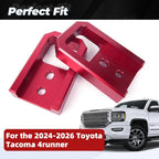 2X Front Tow Hooks for Tacoma 2024-2026, 4Runner 2025-2026, Red