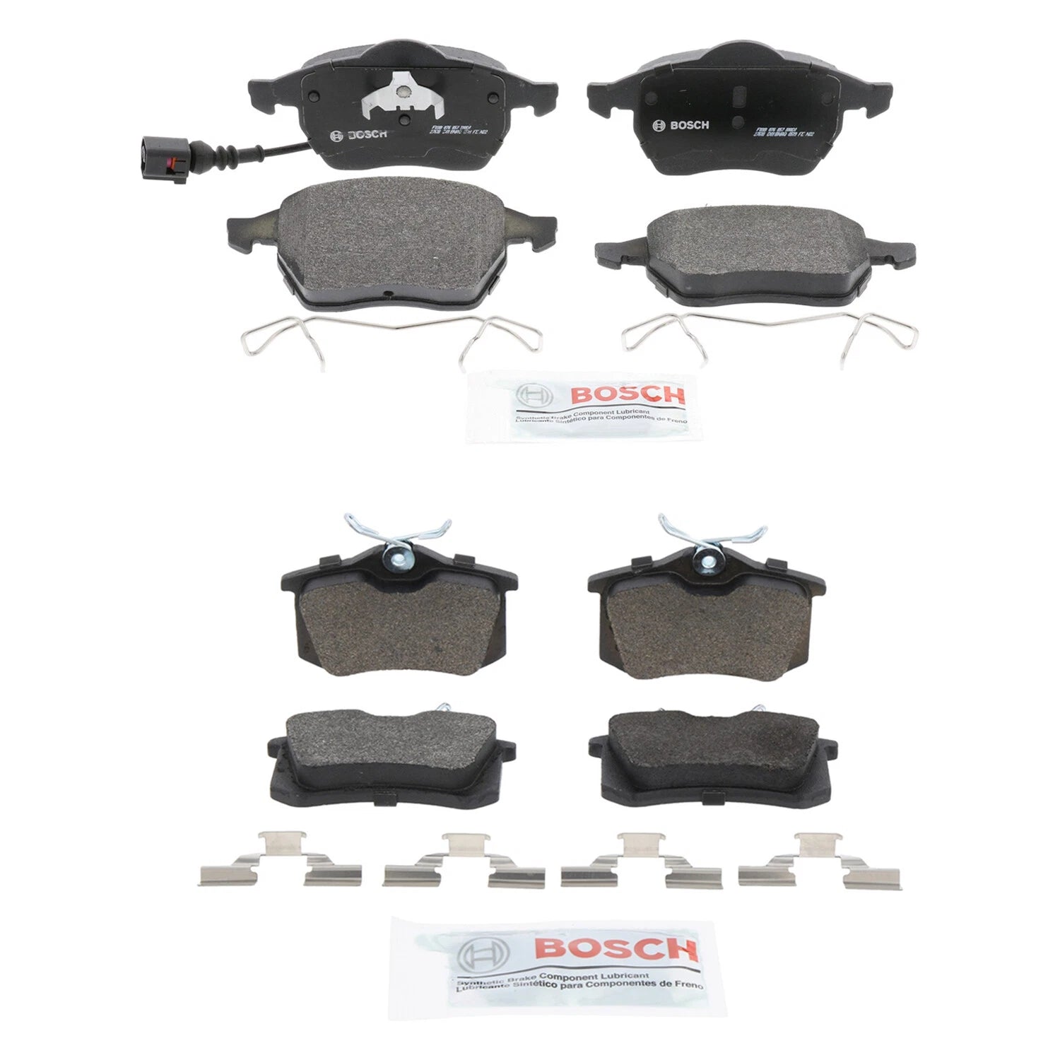 Bosch Quietcast Disc Brake Pads Kit for Volkswagen Beetle Golf Jetta TT (2000–2023)
