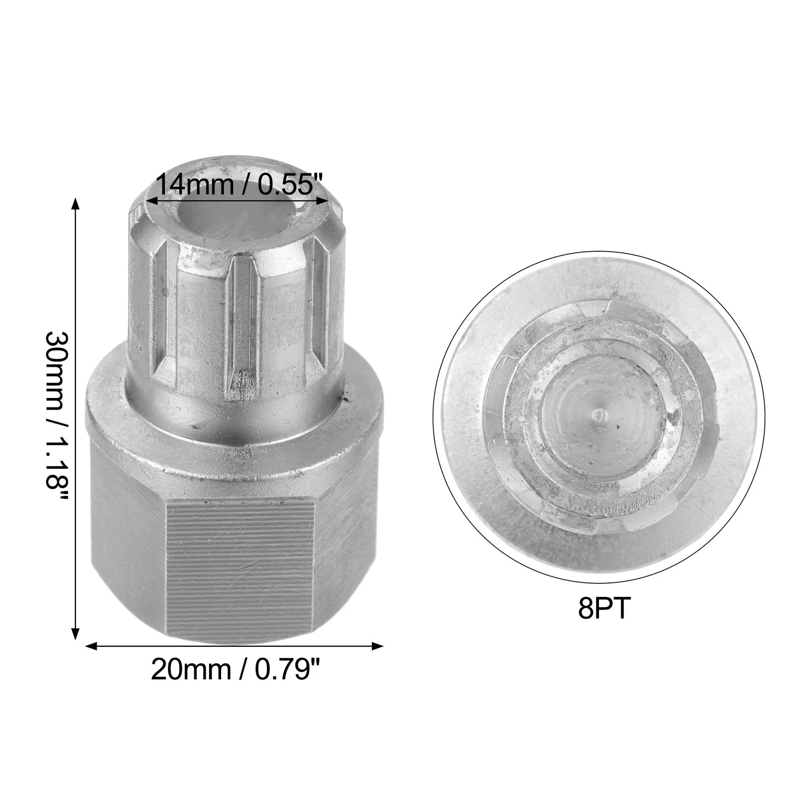 Anti Theft Wheel Lock Key Lug Nut Screw Removal for VW Audi (2000–2023)
