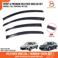 Weather Shield Window Visor Guard for Mazda 3 Sedan (2009-2013)