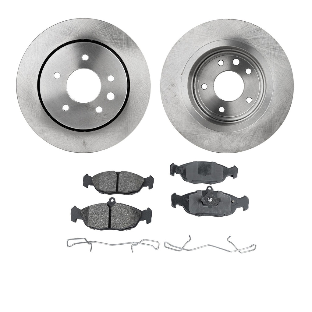 Brake Disc Rotors and Pads Kit for Jaguar Vanden Plas XJR XJ6 XJS XJ12