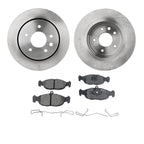 Brake Disc Rotors and Pads Kit for Jaguar Vanden Plas XJR XJ6 XJS XJ12