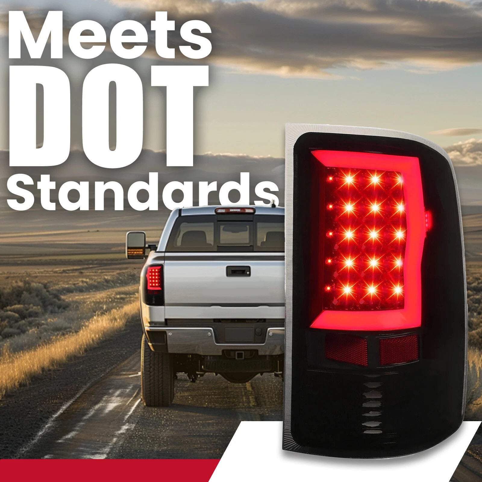 LED Tail Lights for GMC Sierra 1500 2500HD 3500HD (2007-2014)