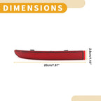 Rear Left Bumper Reflector for Mercedes Sprinter 1500 (2019-2022) Red