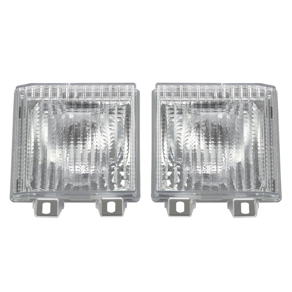 L&R Clear Turn Signal Corner Side Marker Light for Chevy GMC Pickup