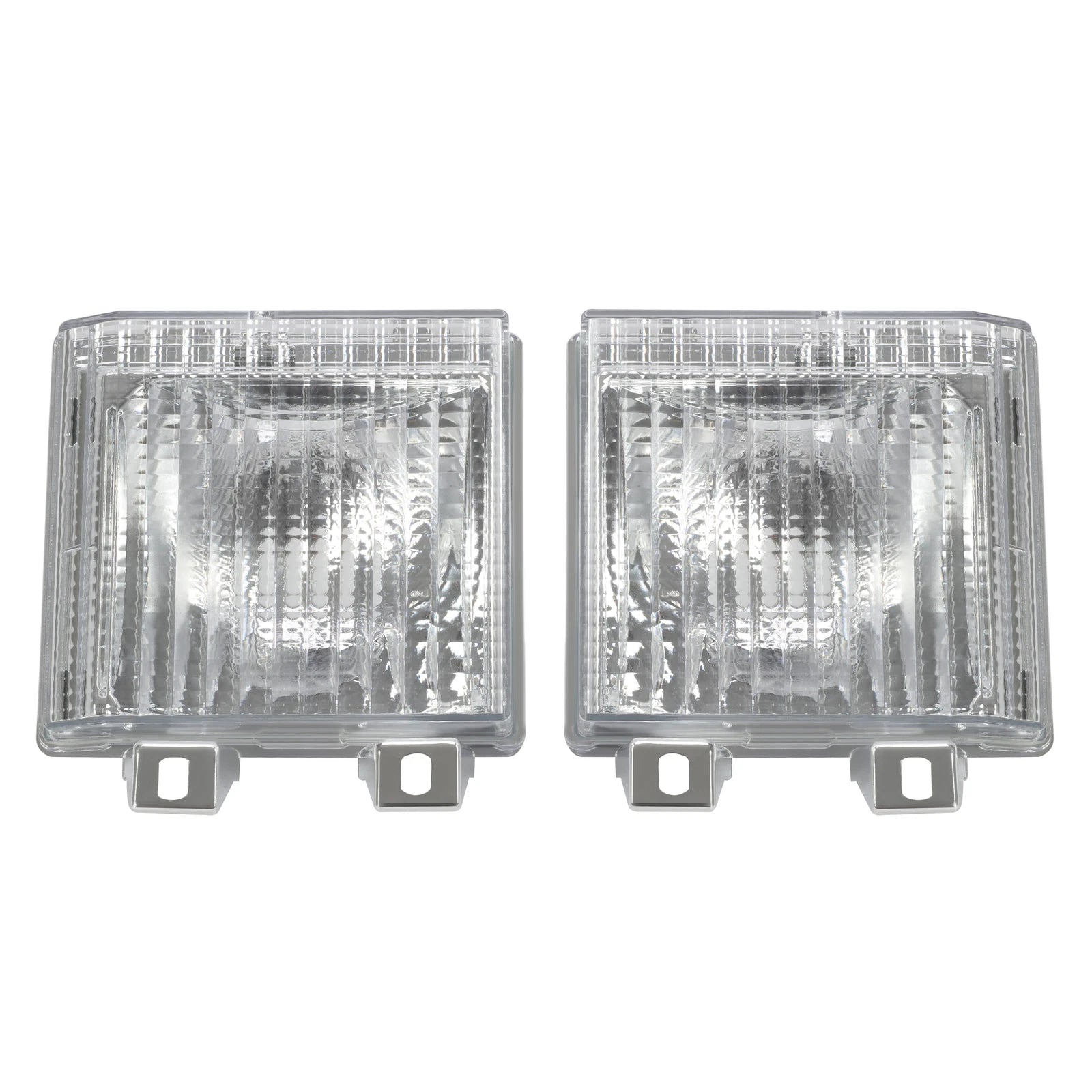 L&R Clear Turn Signal Corner Side Marker Light for Chevy GMC Pickup