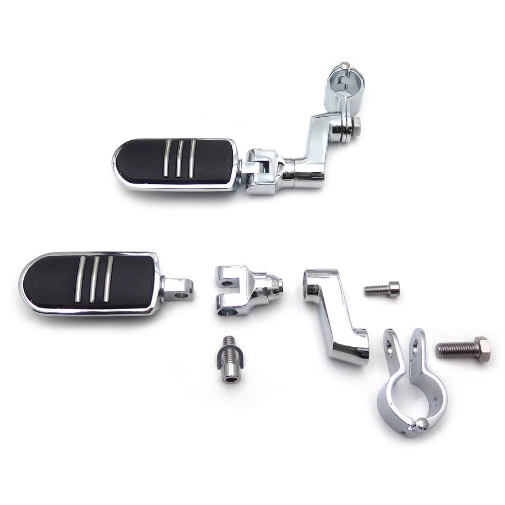 1.25" Highway Streamliner Foot Peg Clamps for Harley Sportster 883 XL120 (1988–2023)