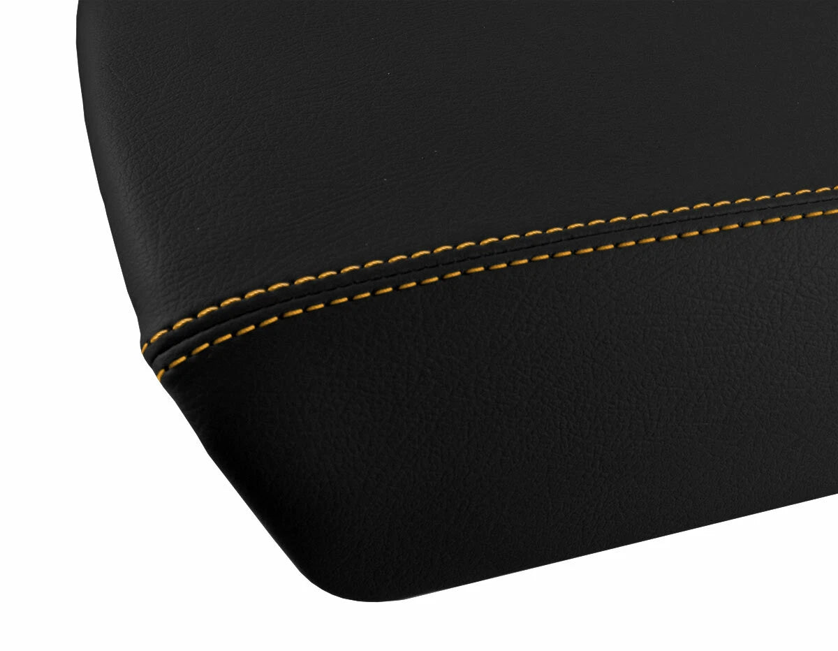 Armrest Cover for Ford Edge (2011–2020) Leather with Orange Stitch